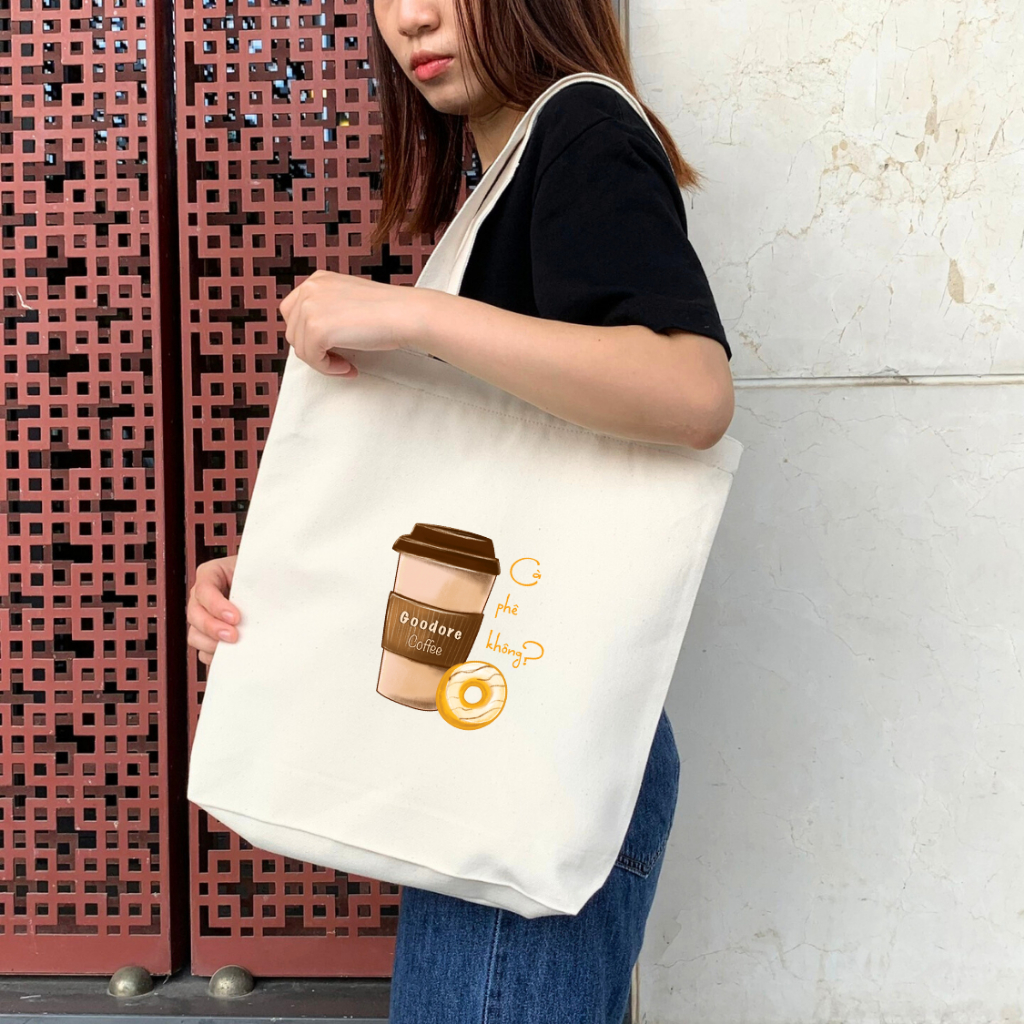 Túi tote vải canvas Goodore thiết kế Bộ sưu tập Lê La Việt Nam phong cách năng động cá tính