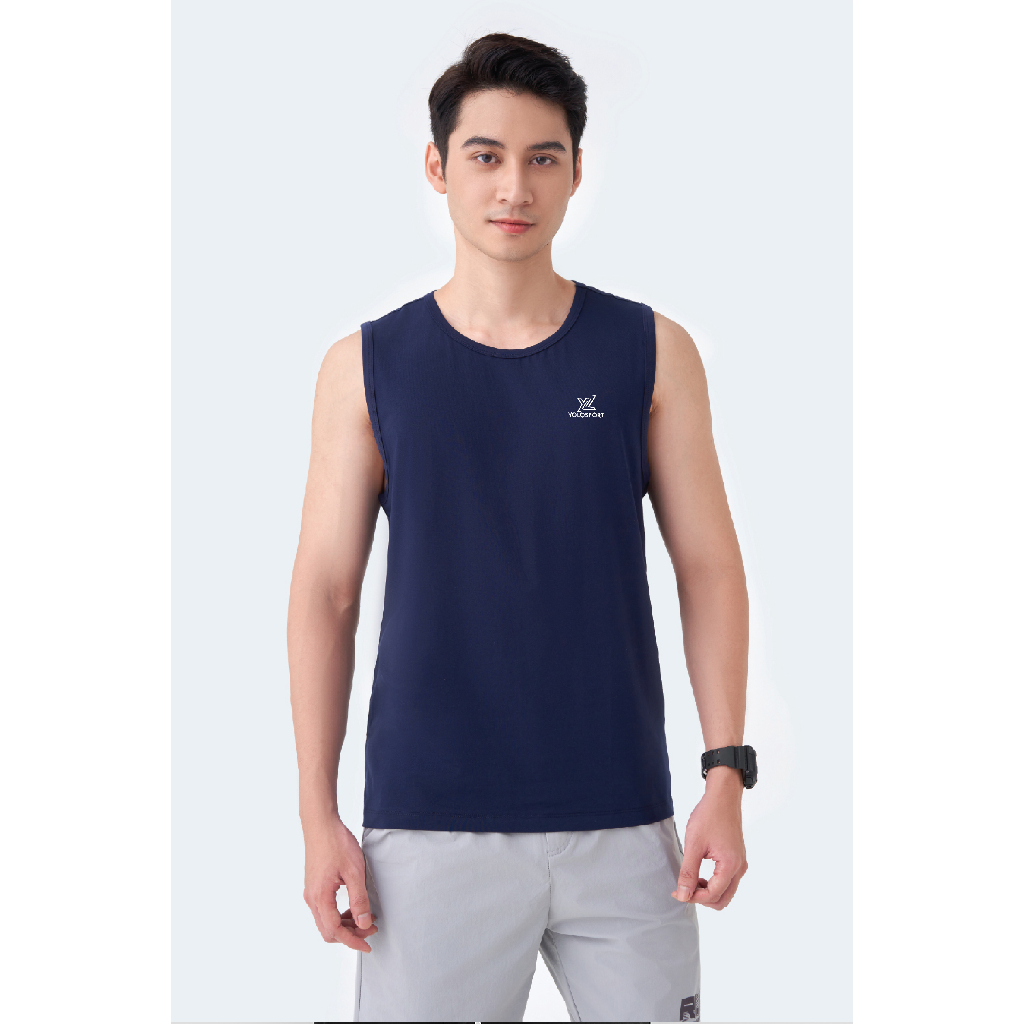 Product image Áo Ba Lỗ Nam Thun Lạnh Tập Gym Chạy Bộ Thể Thao Mặc Hàng Ngày Tank Top Lưng Phối Co Giãn Cao Cấp Thoáng Mát YOLOSPORT 4