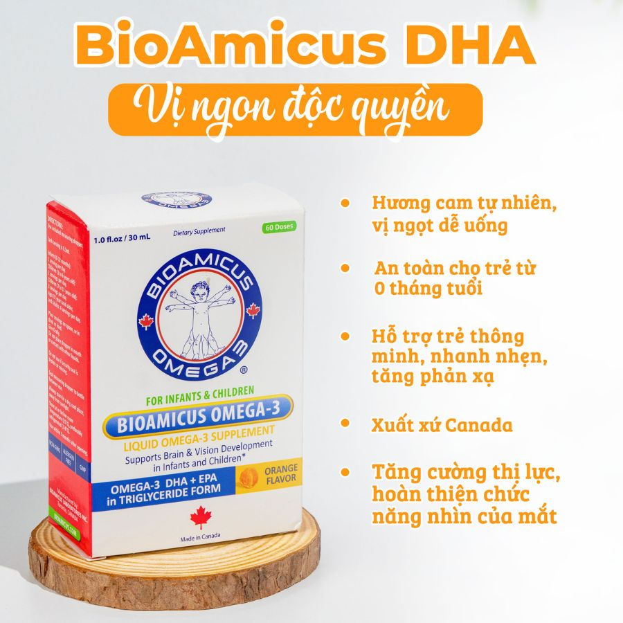 Combo 2 hộp Biomicus Omega 3 DHA 30mL - Vị ngon độc quyền + quà