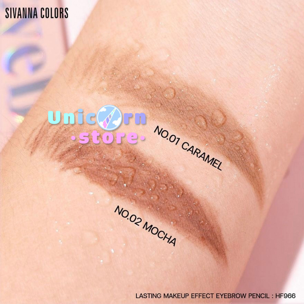 Chì Kẻ Mày 2 Đầu Trang Điểm Lâu Trôi Sivanna Eyebrow Lasting Makeup Effect HF966