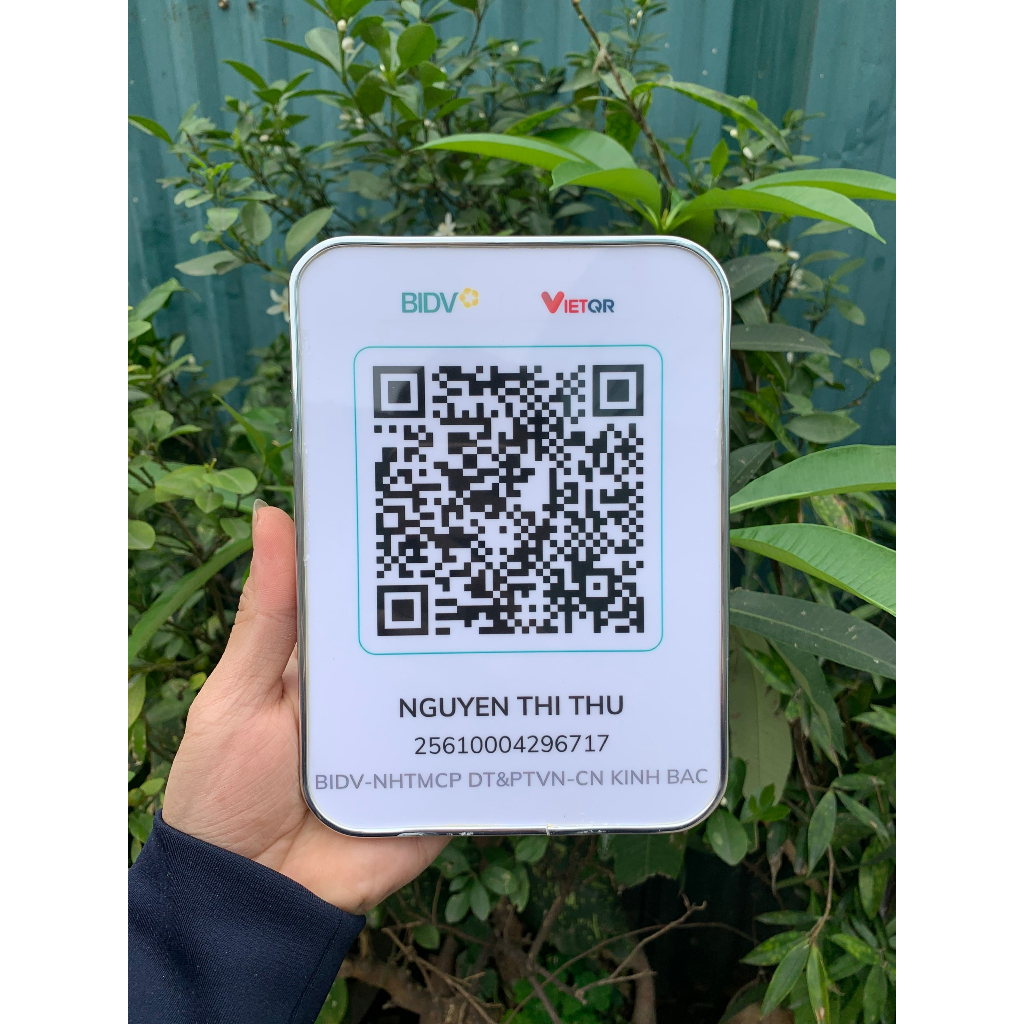 Mã QR Trên Ảnh Tráng Gương-Tặng Kèm Chân Chống Để Bàn Tiện Lợi | Shopee ...