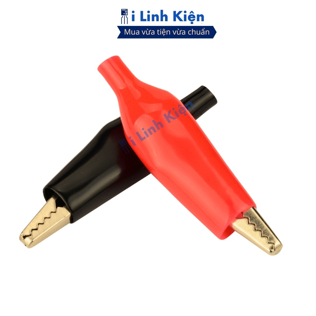 Kẹp cá sấu nhỏ 26mm chính hãng chất lượng cao (1 đen + 1 đỏ) ilinhkien.