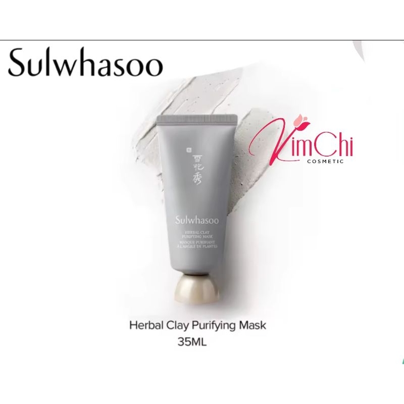 (Thanh lý hết date 9/2024)Mặt Nạ Đất Sét Sulwashoo Herbal Clay Purifying Mák 35ml
