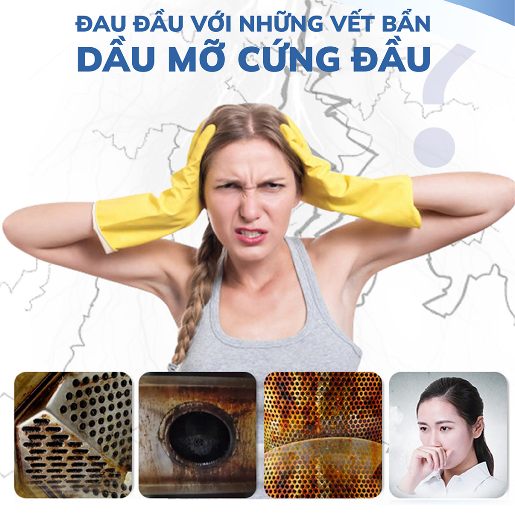 Ảnh Bình xịt tẩy dầu mỡ nhà bếp CleanZ 450ml đánh bay vết bẩn cứng đầu trên tường bếp, lưới máy hút mùi 3