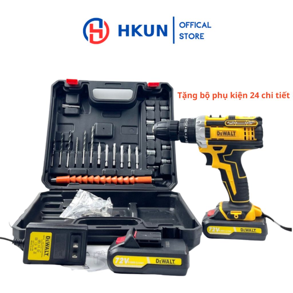 Máy Khoan Pin Cầm Tay Dewalt 72v, Khoan Pin 3 Chức Năng Khoan Tường 