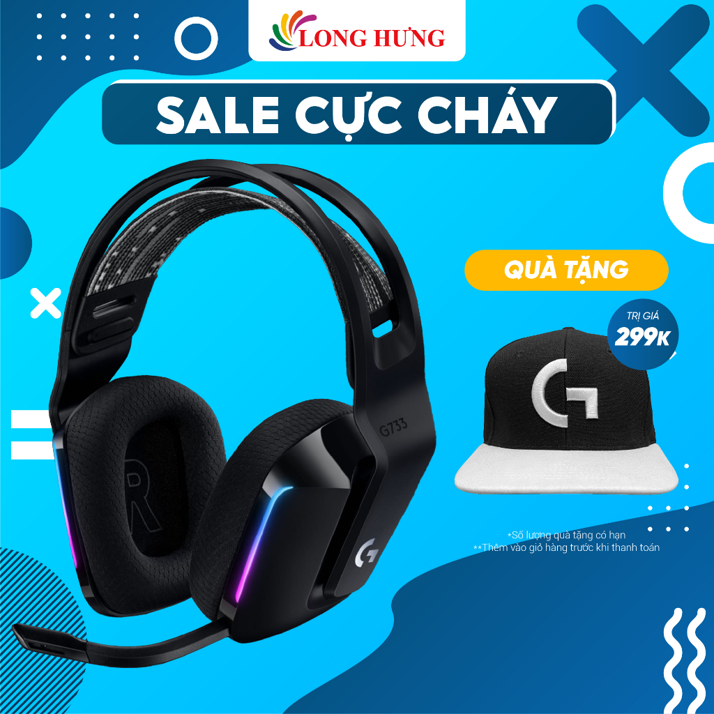 Tai Nghe Chụp Tai Không Dây Logitech G733 Lightspeed Rgb Hàng Chính Hãng Shopee Việt Nam 9738