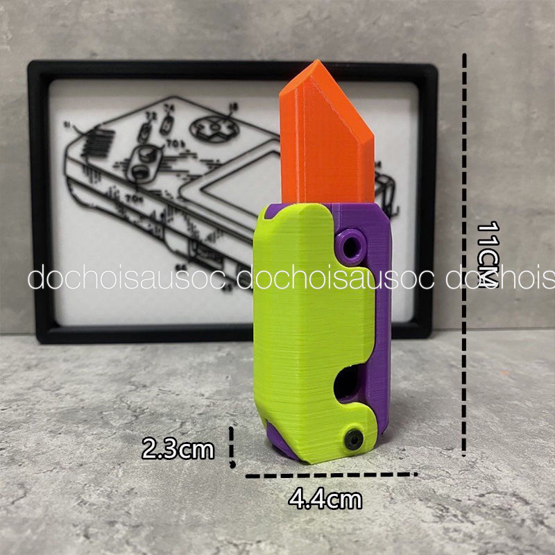 Dao Cà Rốt Trọng Lực 3D Lược trọng lực Hot Trend giải toả căng thẳng