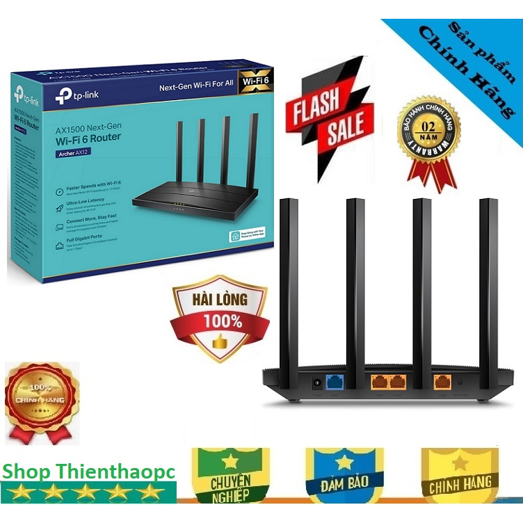 Routeur Wifi TP-LINK Archer AX12 Wifi 6 (AX1500Mbps)