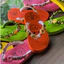 Dép Kẹp Xỏ Ngón HD Handmade Cho Bé Gái Đính Sticker Kẹo Mút Dễ Thương Đế Cao Su Mềm TLH02