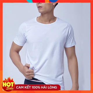 Áo lót nam có tay cotton Mỏng trắng hàng LEDATEX, áo phông trơn trắng cổ tròn mặc ngủ đông xuân nam