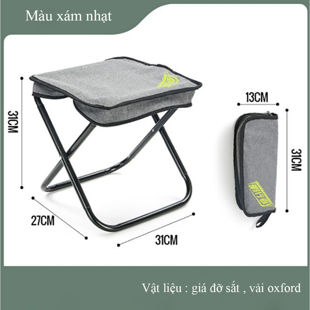 Ghế Cắm Trại , Dã Ngoại ,Ghế Câu Mini Gặp Gọn