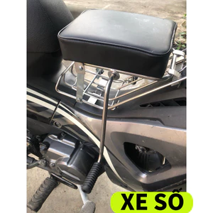 GHẾ ĐÔN SỐ INOX CAO CẤP YÊN NỆM ĐEN CHO BÉ