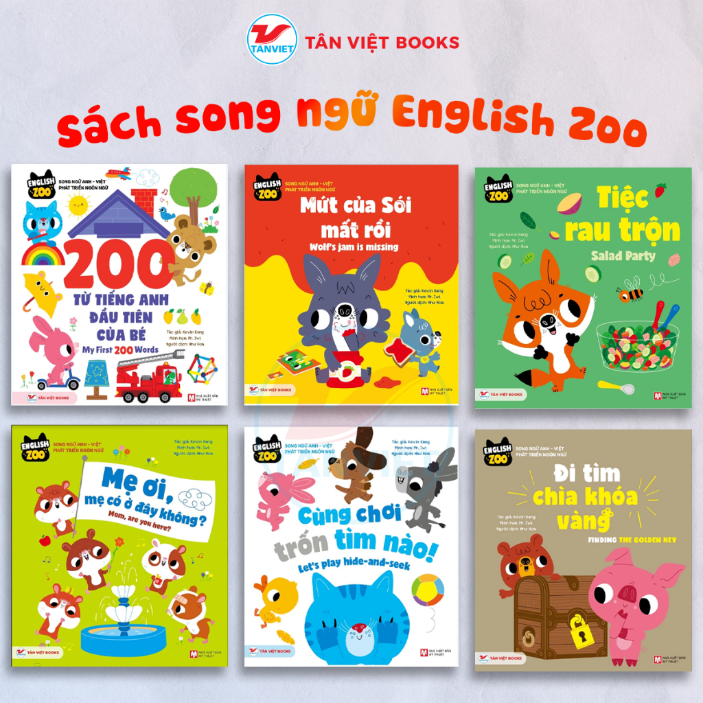Ảnh Sách - Bộ sách song ngữ English Zoo 1