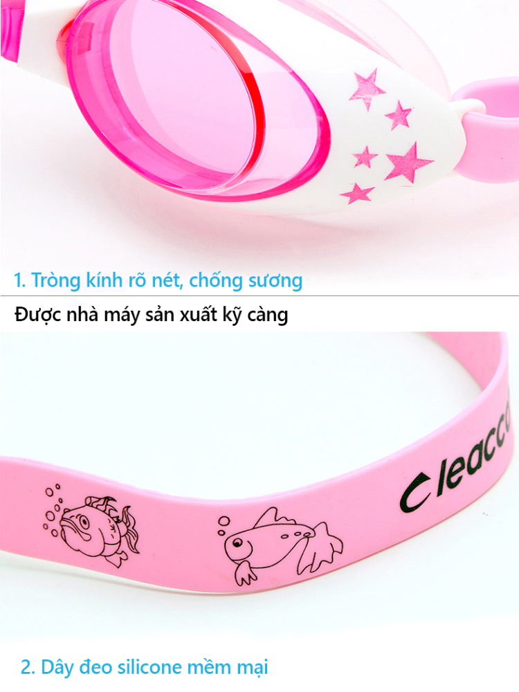 Ảnh Kính bơi trẻ em CLEACCO SG1700 chống tia UV , chống sương mờ BORO SPORT 3