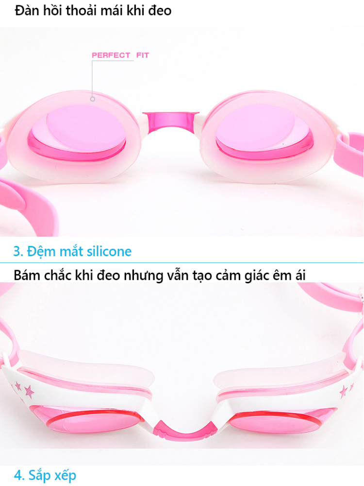 Ảnh Kính bơi trẻ em CLEACCO SG1700 chống tia UV , chống sương mờ BORO SPORT 4
