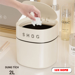 Thùng rác mini để bàn thiết kế mới ngăn mùi hiệu quả kiểu dáng nắp gập và nắp lật