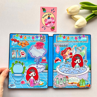 Ngôi nhà Nàng tiên cá Ariel tocaboc - Toca Life World - Búp bê giấy