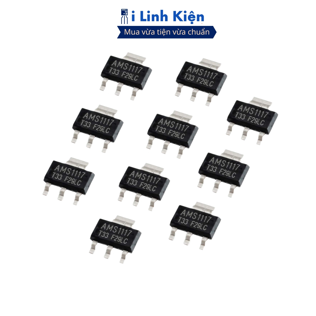 Ams1117-3.3V Ic ổn áp 3.3V 1A Sot-223 chính hãng ilinhkien