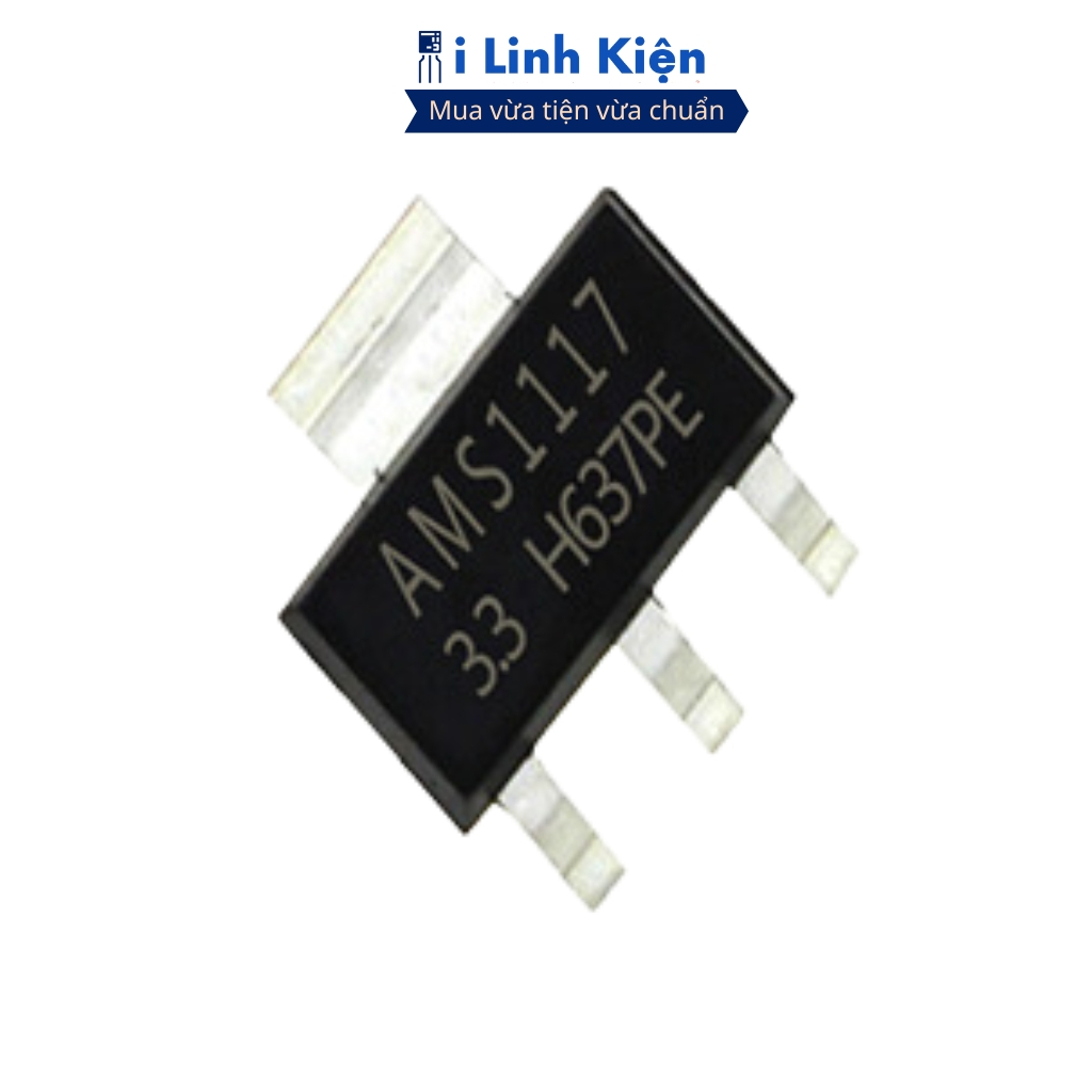 Ams1117-3.3V Ic ổn áp 3.3V 1A Sot-223 chính hãng ilinhkien