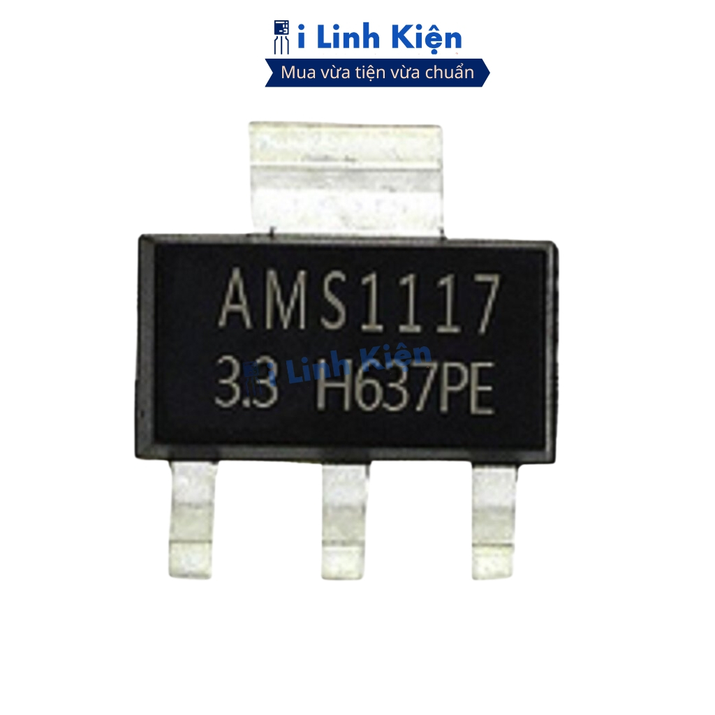 Ams1117-3.3V Ic ổn áp 3.3V 1A Sot-223 chính hãng ilinhkien