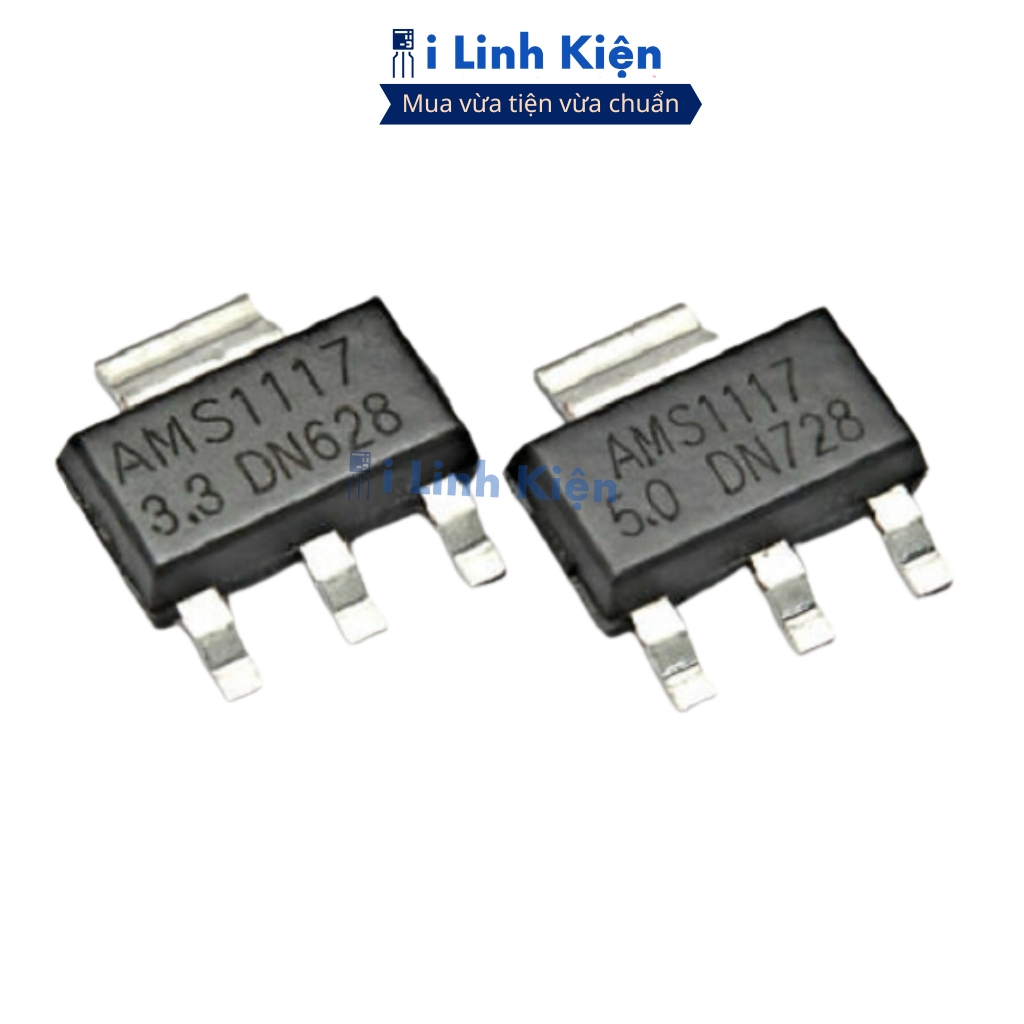 Ams1117-3.3V Ic ổn áp 3.3V 1A Sot-223 chính hãng ilinhkien