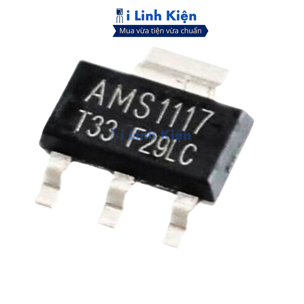 Ams1117-3.3V Ic ổn áp 3.3V 1A Sot-223 chính hãng ilinhkien
