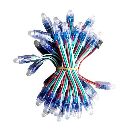 LED FULL MÀU F8/12 IC1903 ĐIỆN ÁP 5V ( 1 DÂY 50 BÓNG) | Shopee Việt Nam