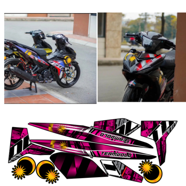 tem rời EXCITER 150C mẫu Y15zr cao cấp đa dạng màu sắc