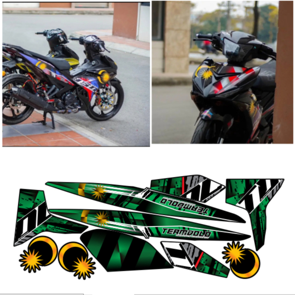 tem rời EXCITER 150C mẫu Y15zr cao cấp đa dạng màu sắc