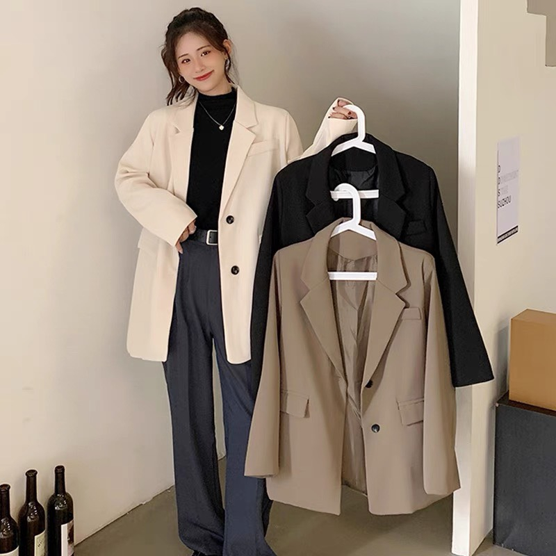 Áo Khoác Blazer Nữ Tay Dài Thời Trang Bigsize,Áo Vest Nữ Màu Đen Nâu Tây Phong Cách Hàn Quốc VET6