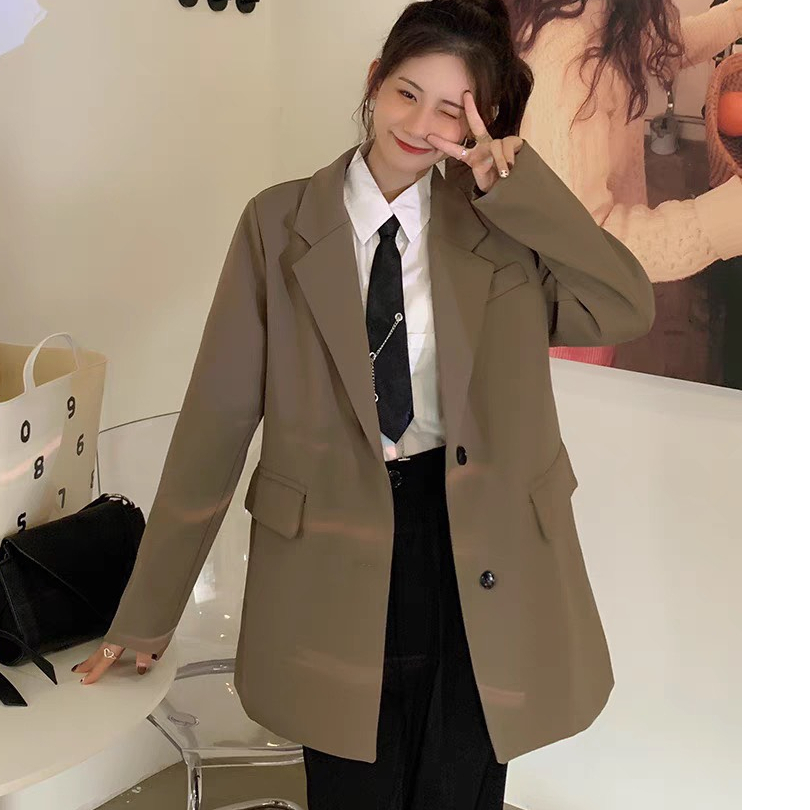 Áo Khoác Blazer Nữ Tay Dài Thời Trang Bigsize,Áo Vest Nữ Màu Đen Nâu Tây Phong Cách Hàn Quốc VET6