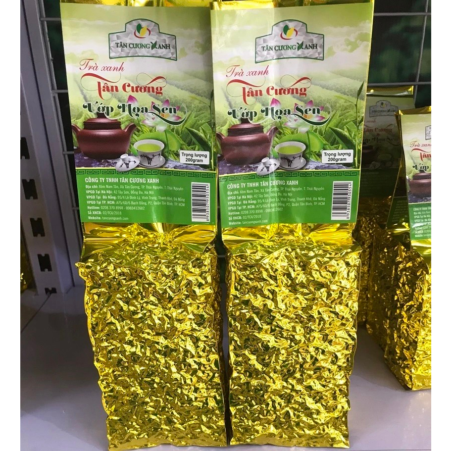 Trà Thái Nguyên Ướp Nhụy Sen Tây Hồ 200gram