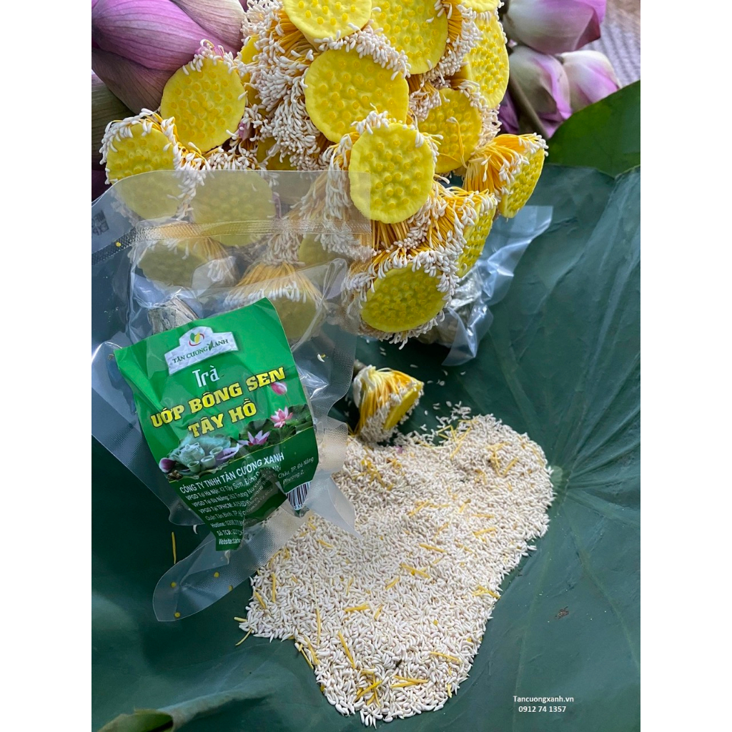 Trà Thái Nguyên Ướp Nhụy Sen Tây Hồ 200gram