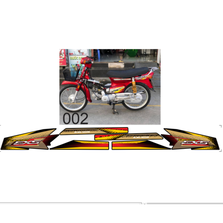 TEM RỜI HONDA DREAM CAO CẤP ĐA DẠNG MÀU SẮC