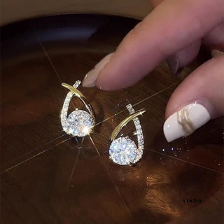 LD53 Bông Tai Giọt Lệ LINDO, Bông Tai Nữ Thời Trang Phong cách Thanh Lịch Thích Hợp Đeo Nhiều Dịp