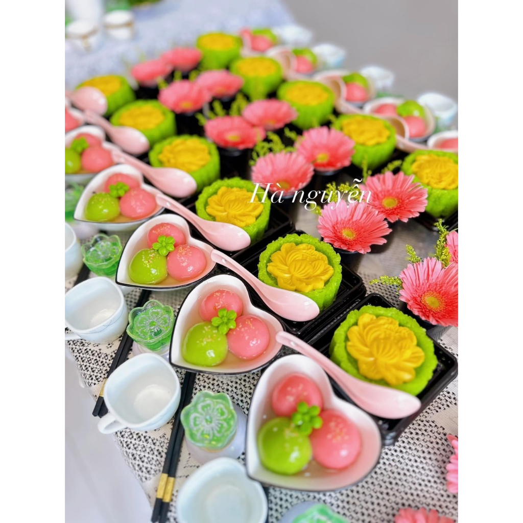 Hoa sen ép xôi mẫu 3