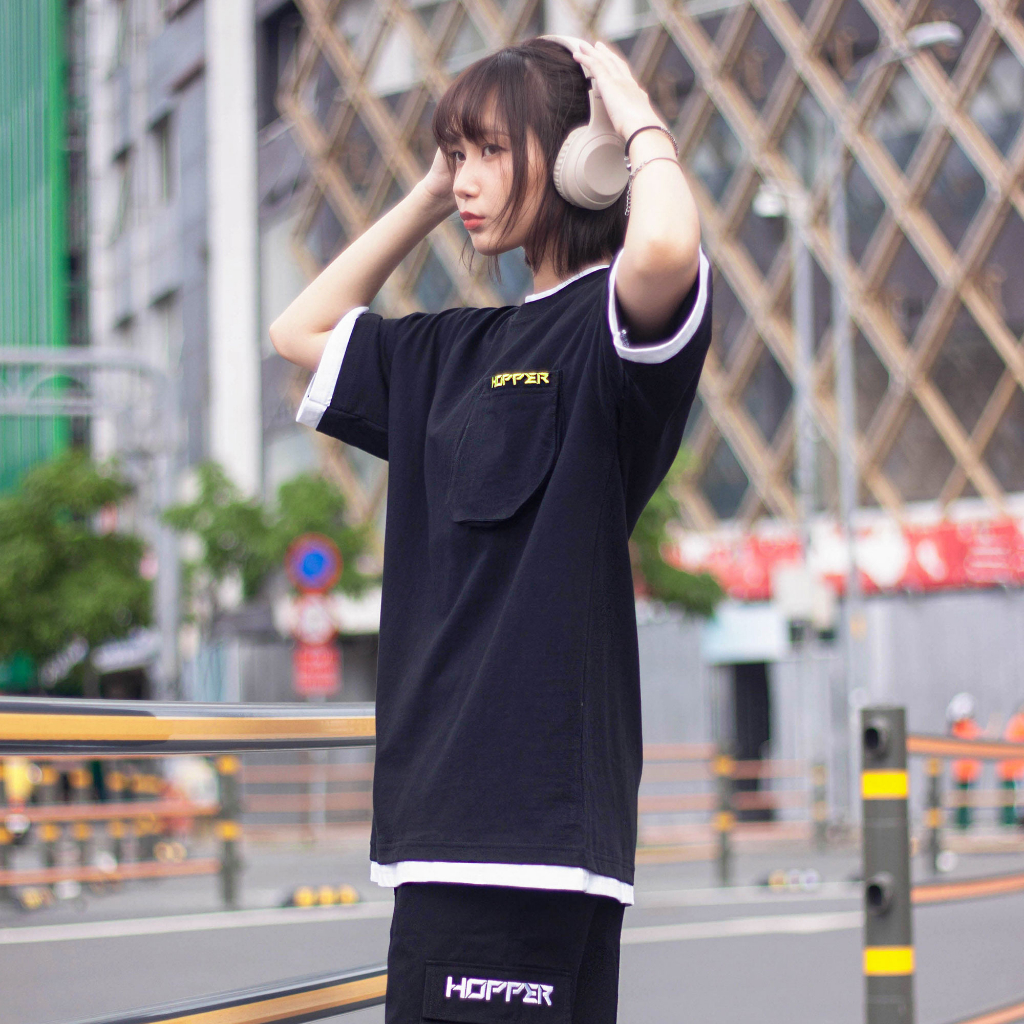 Áo Thun Có Túi Thêu Hopper - Scorpion - Wolf Nam Nữ Unisex Form Rộng Oversized | BigBuy360 - bigbuy360.vn
