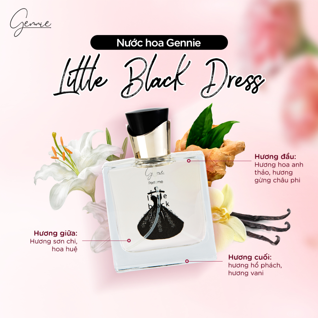 Ảnh Bộ đôi Nước hoa Nữ Gennie Little Rose + Black Dress 50ml 3