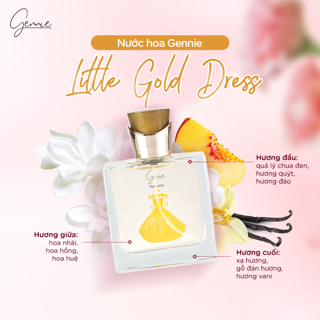Ảnh Bộ đôi Nước hoa Nữ Gennie Little Black + Gold Dress 50ml 3