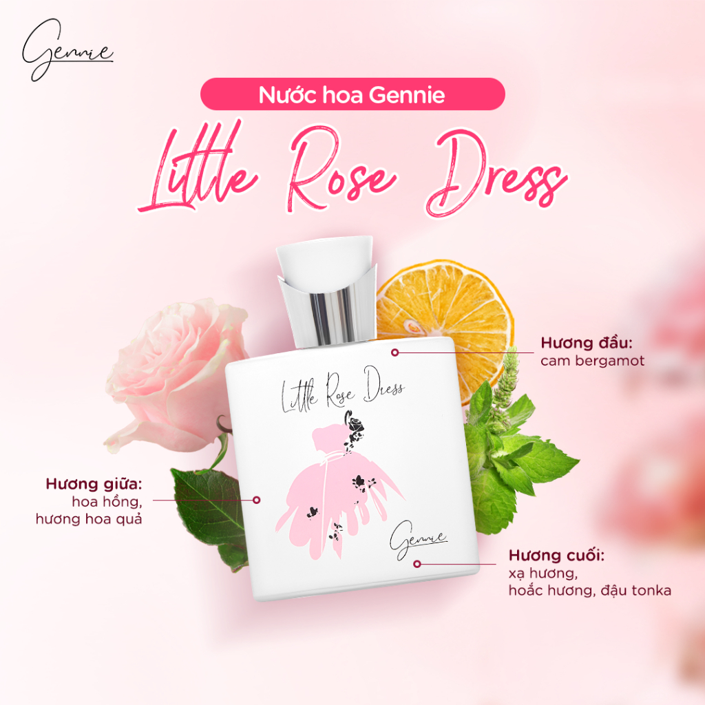Ảnh Bộ đôi Nước hoa Nữ Gennie Little Rose + Red Dress 50ml 2