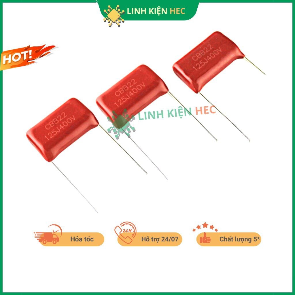 Tụ CBB 400V 125J 1.2uF 20mm đảm bảo chất lượng linh kiện hec | Shopee ...