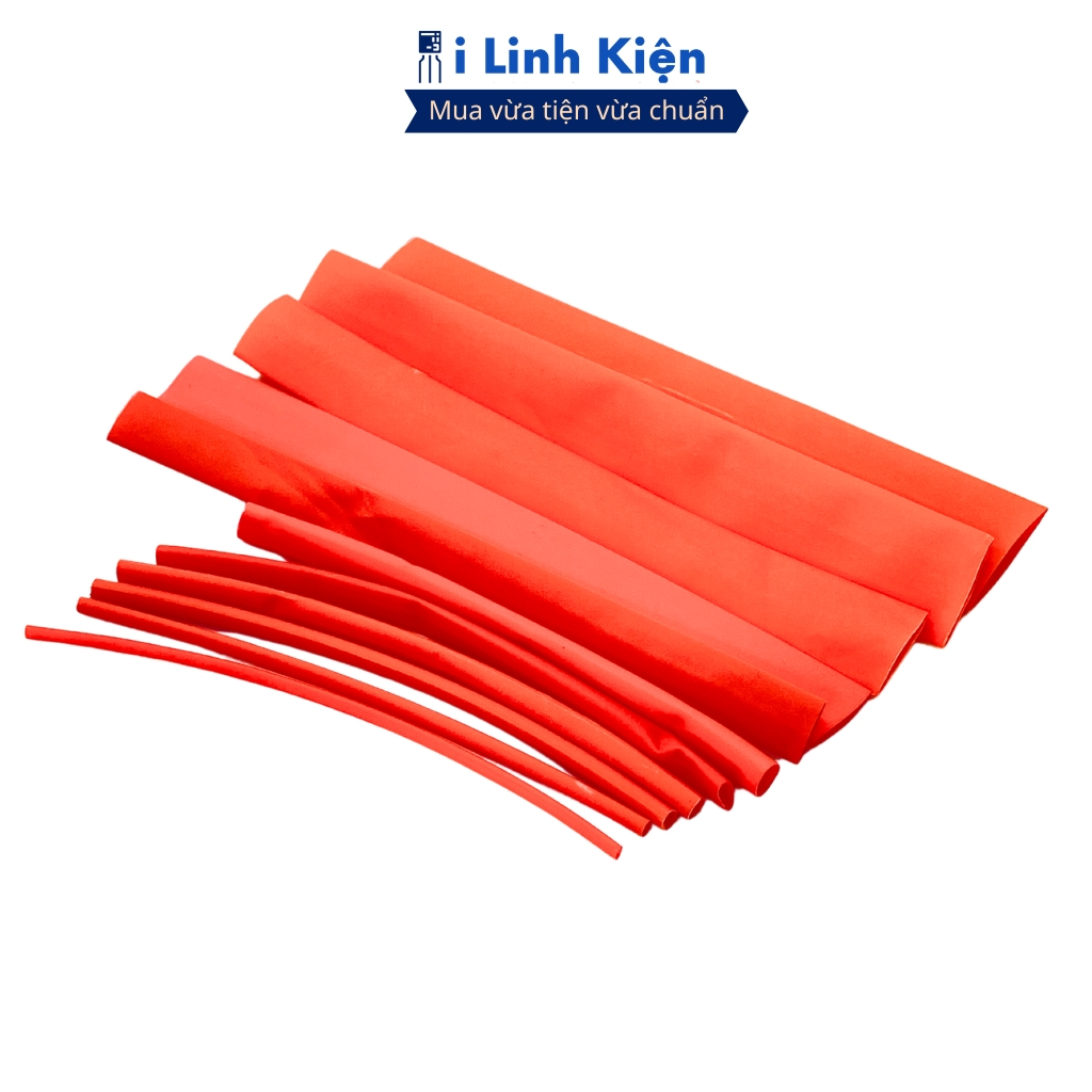 Ống gen co nhiệt cách điện màu đỏ 1mm-10mm dài 5 mét chất lượng cao ilinhkien.