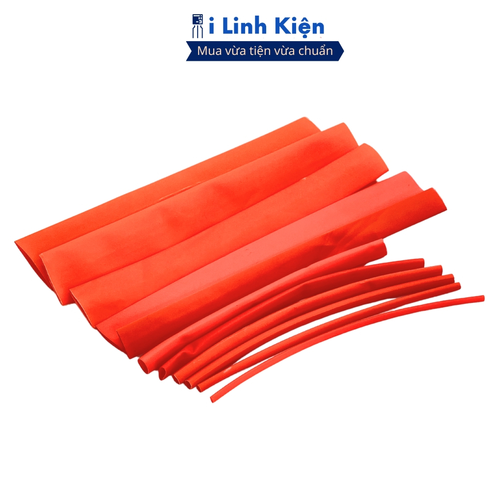 Ống gen co nhiệt cách điện màu đỏ 1mm-10mm dài 5 mét chất lượng cao ilinhkien.