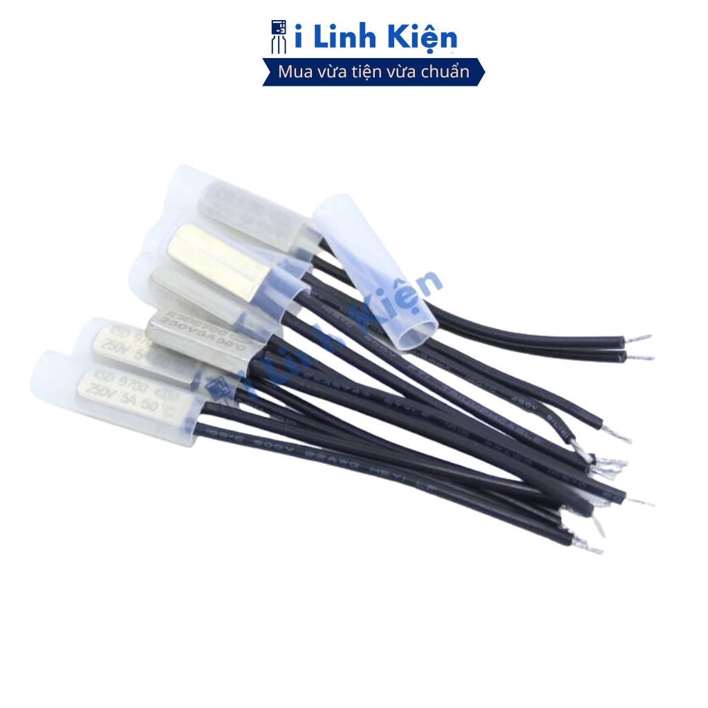 Relay nhiệt KSD9700 40 độ - 100 độ 5A 250V thường đóng chất lượng cao ilinhkien.