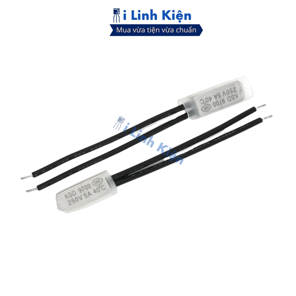 Relay nhiệt KSD9700 40 độ - 100 độ 5A 250V thường đóng chất lượng cao ilinhkien.