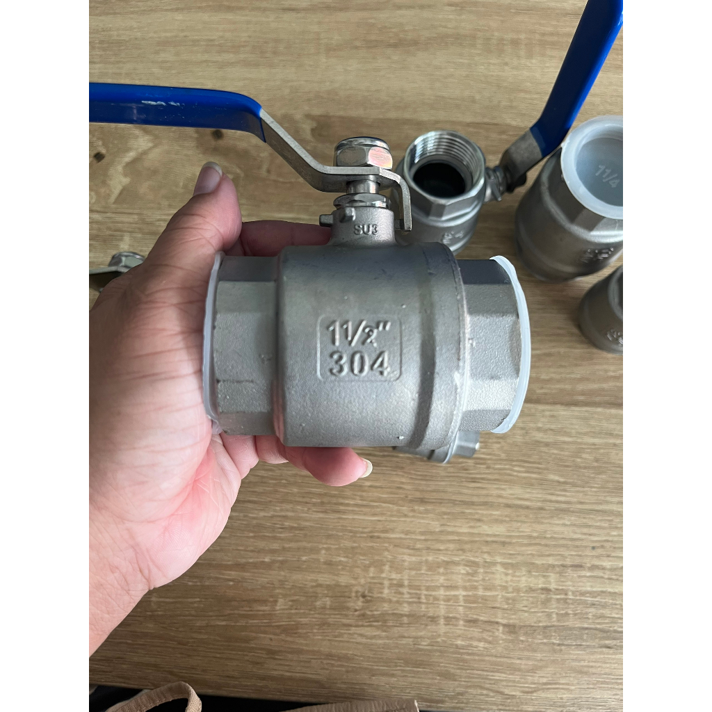Van Bi Inox 304 2 Mảnh Cao Cấp DN40 DN50 DN65