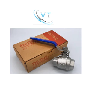 Van Bi Inox 304 2 Mảnh Cao Cấp DN8 DN10 DN15 DN20 DN25 DN32