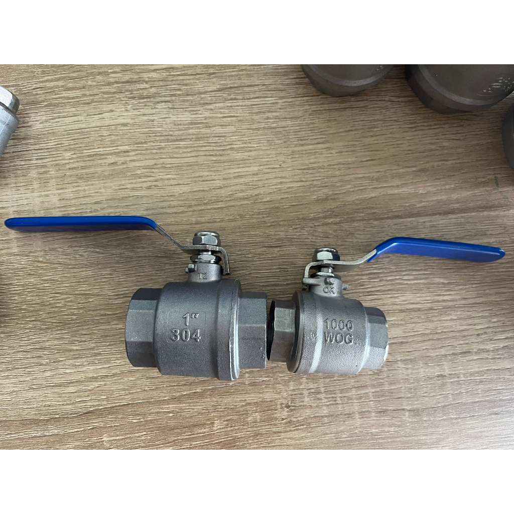 Van Bi Inox 304 2 Mảnh Cao Cấp DN8 DN10 DN15 DN20 DN25 DN32