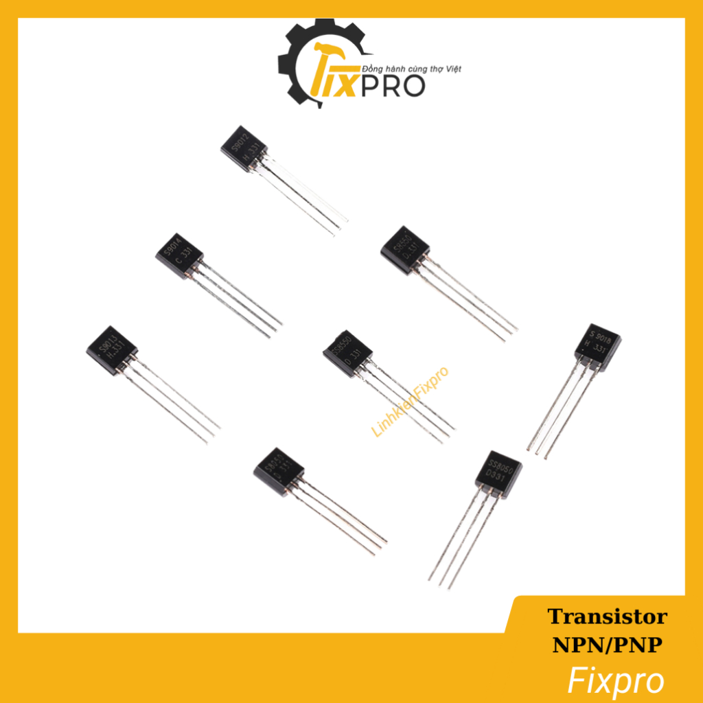 50 Pezzi Transistor TO-92: S8050 S9013 S8550 S9012 - Assortimento PF PNP/NPN