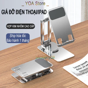 Giá đỡ điện thoại có thể điều chỉnh góc nghiêng, có chân xoay 360 độ tiện lợi